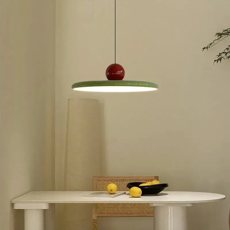 Modern red rotatable led pendant light – kitchen adjustable arm