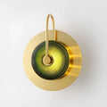 Scandinavian green & black premium brass wall sconces bedroom light