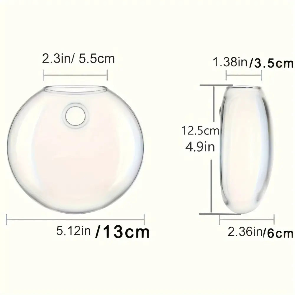 Modern spherical glass terrarium set – living room wall planters