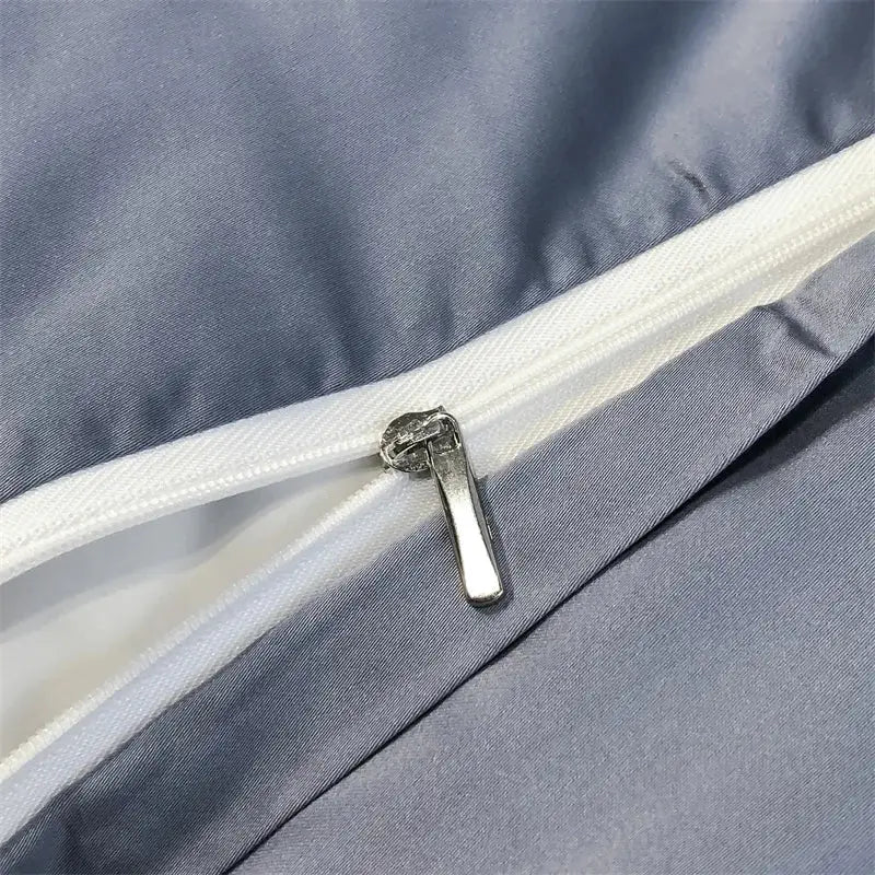 Toile blue & white eucalyptus fiber duvet cover bedroom set