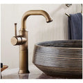 Antique brass single handle bathroom faucet – bathroom fixture