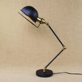 Modern black and brass dome led table light bedroom desk lamp
