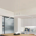 Modern white arch island led pendant light for dining room