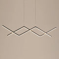 DecorBites™ Sleek LED Island Light Fixture for Dining Room - Metal Line Art Hanging Light
