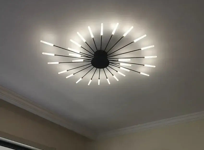 Modern gold nordic led ceiling light for living room