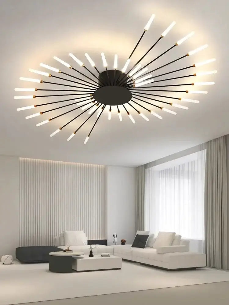 Modern gold nordic led ceiling light for living room