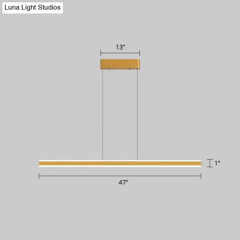 Modern copper triangle led hanging lamp kitchen island light