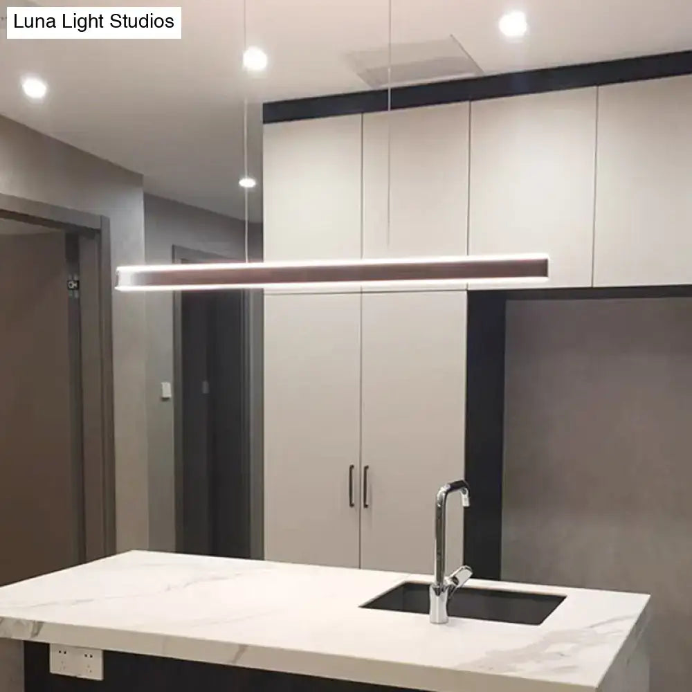 Modern copper triangle led hanging lamp kitchen island light