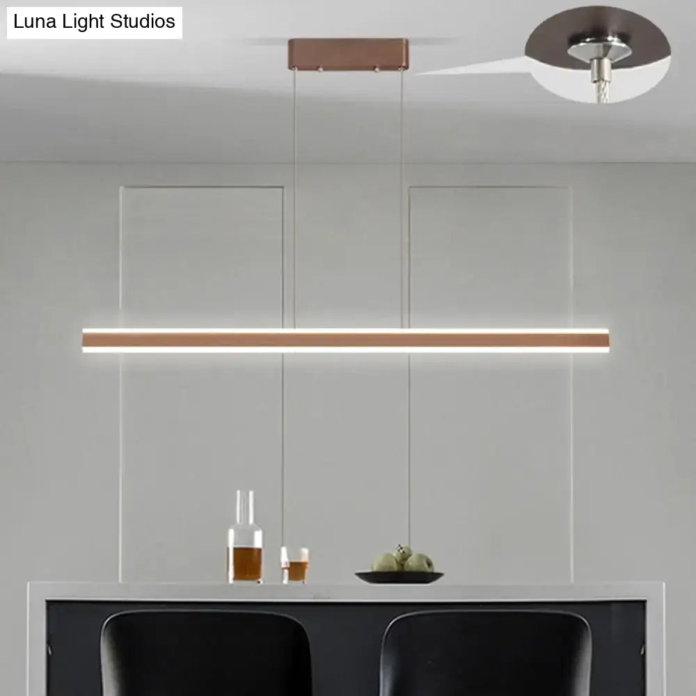 Modern copper triangle led hanging lamp kitchen island light