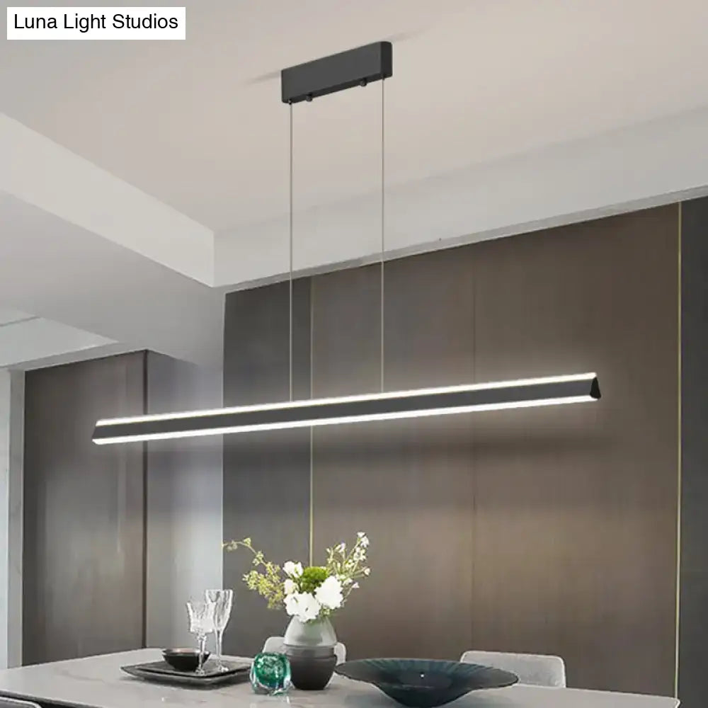Modern copper triangle led hanging lamp kitchen island light