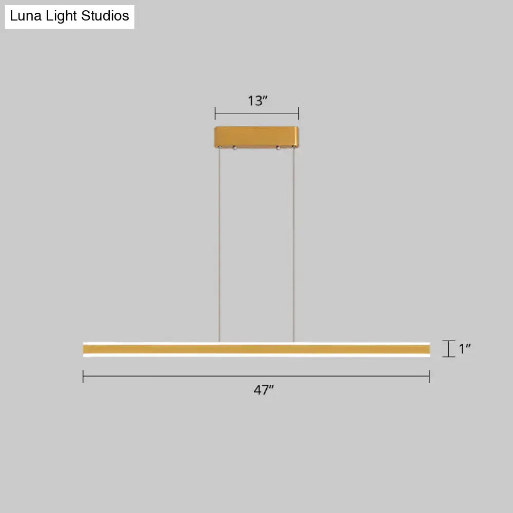 Modern copper triangle led hanging lamp kitchen island light
