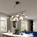 Modern smoke grey glass firefly chandelier dining room light