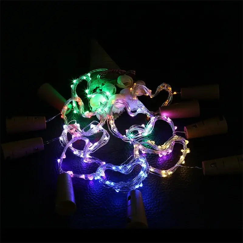 Brown solar wine bottle fairy lights 3 pack garden and dining room