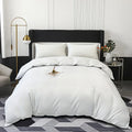 Luxury black satin duvet cover set bedroom bedding