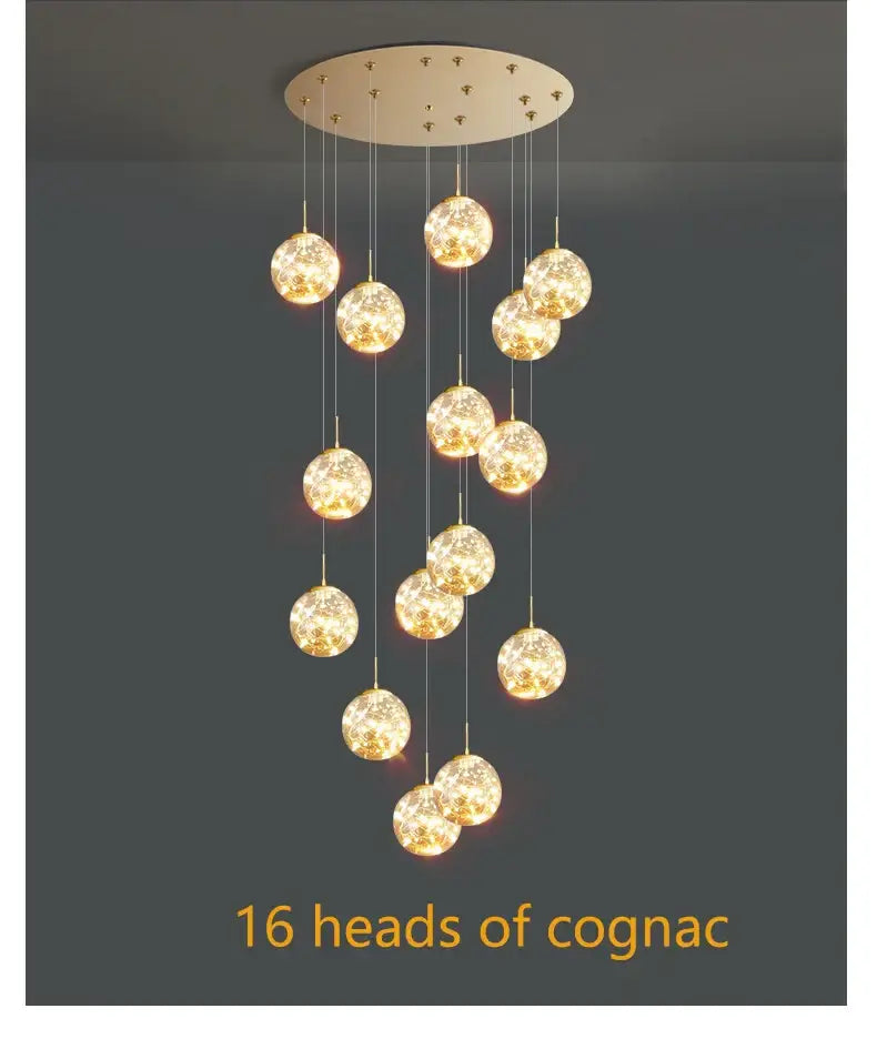 Modern spiral crystal ball chandelier dining room free shipping