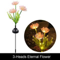 Pink & yellow sunflower solar garden lights garden decor