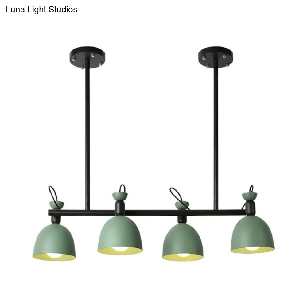 Modern mint green 4-light pendant – dining room 110v-120v light