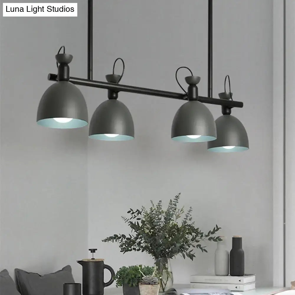 Modern mint green 4-light pendant – dining room 110v-120v light
