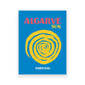 Algarve sun yellow & blue travel posters art print living room