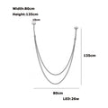 Modern minimalist leather belt led chandelier dining room pendant light