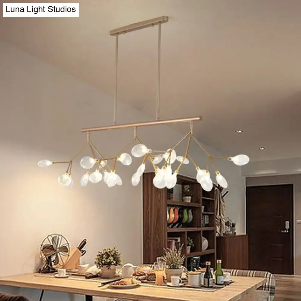 Modern black 27 light branching globe chandelier dining room fixture
