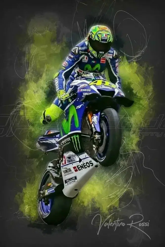 Watercolor motorcycle racing canvas wall art bedroom poster set