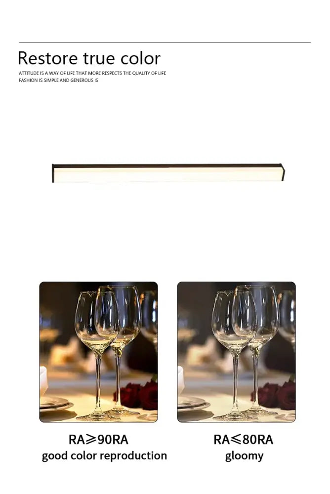 Modern minimalist black long strip led wall light outdoor sconce