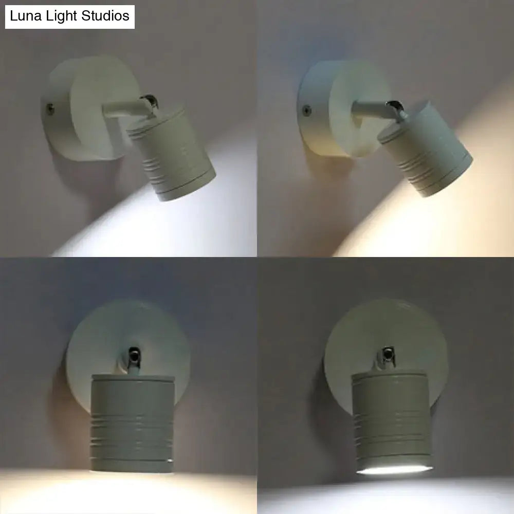 Modern ribbed white wall sconce lamp – bedroom warm white light