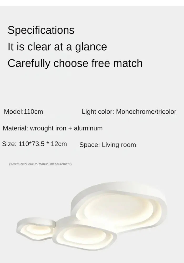 Modern white cloud led ceiling lamps bedroom soft glow light