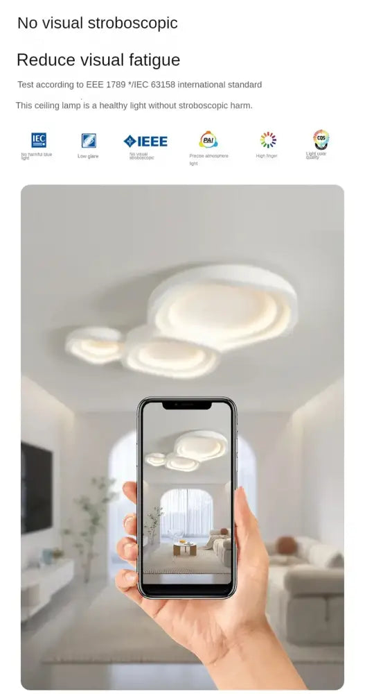 Modern white cloud led ceiling lamps bedroom soft glow light