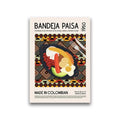 Colombian bandeja paisa world cuisine canvas kitchen wall art