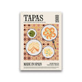 Vintage tapas world cuisine canvas kitchen wall art