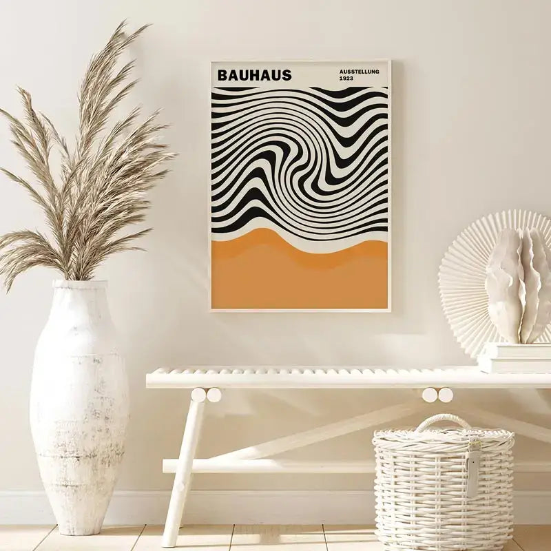 Minimalist yayoi kusama floral canvas wall art living room set