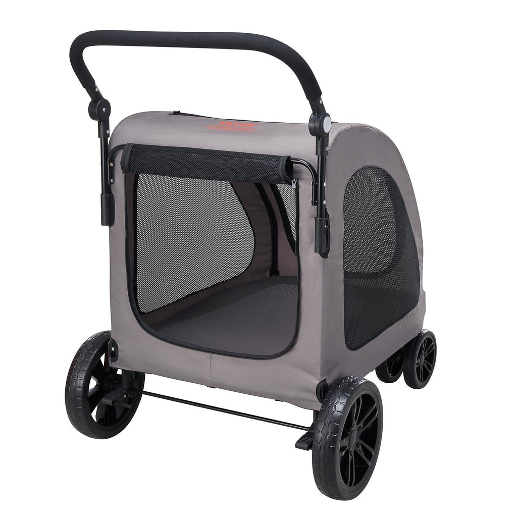 Pet Stroller - 4-Wheels Dog Stroller Carrier 160lbs Weight Capacity Portable