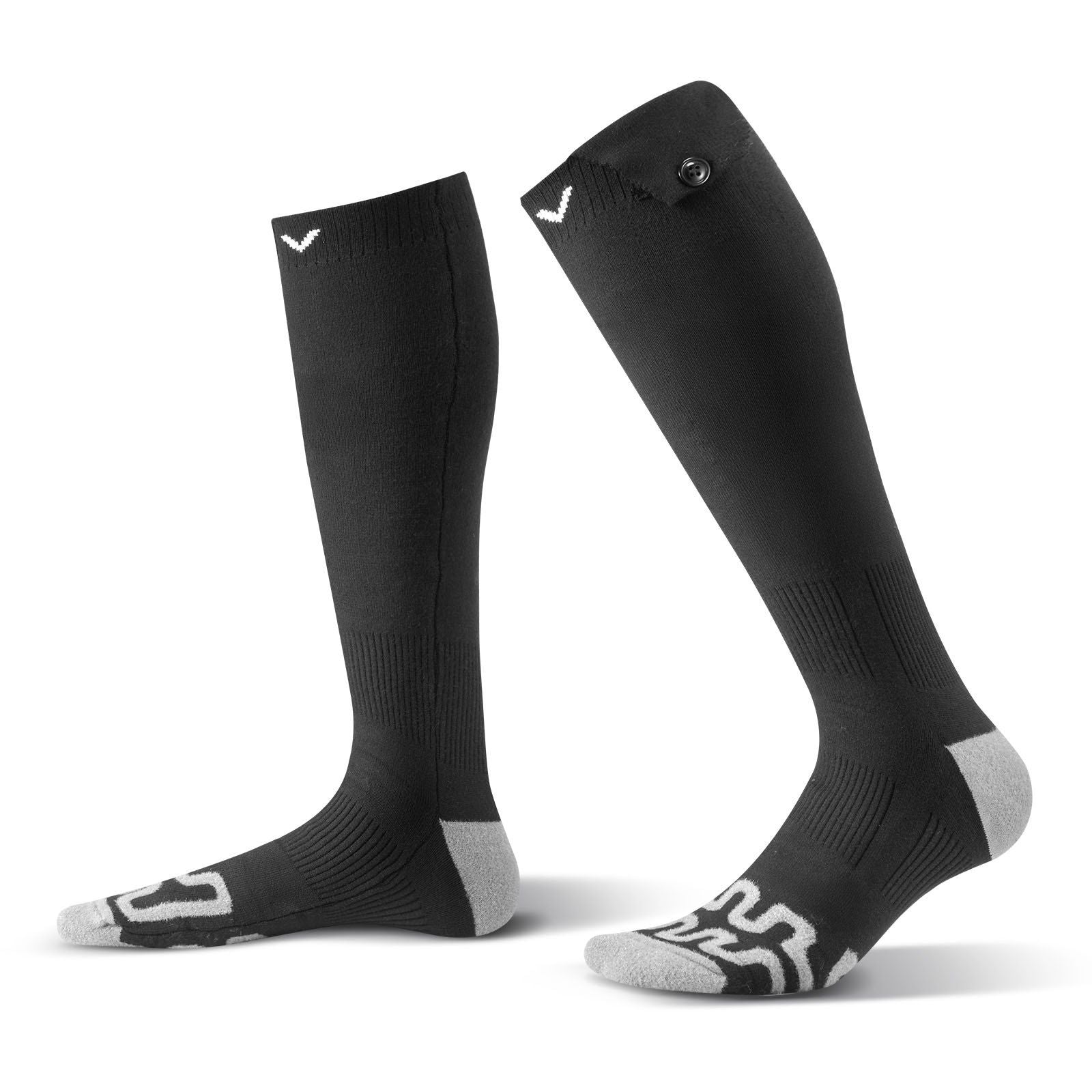 Heated Socks, 5000mAh Battery Powered, Rechargeable Heating Socks with 4 Heating Levels, Electric Heated Sock for Men Women, Foot Warmer for Hunting Riding Camping Hiking Skiing, Outdoor Work