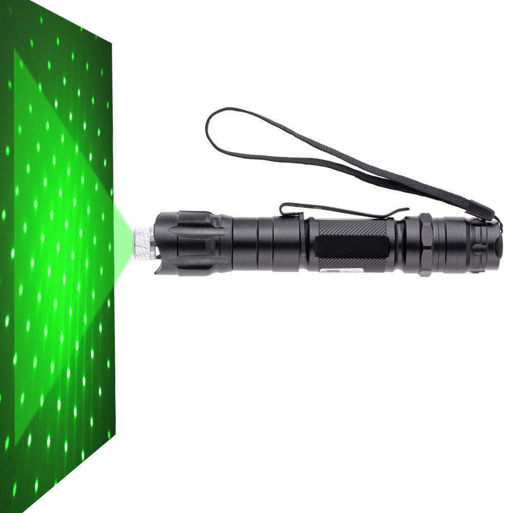 Green Laser Pointer Pen Astronomy Star Visible Beam Lazer+Battery+Charger