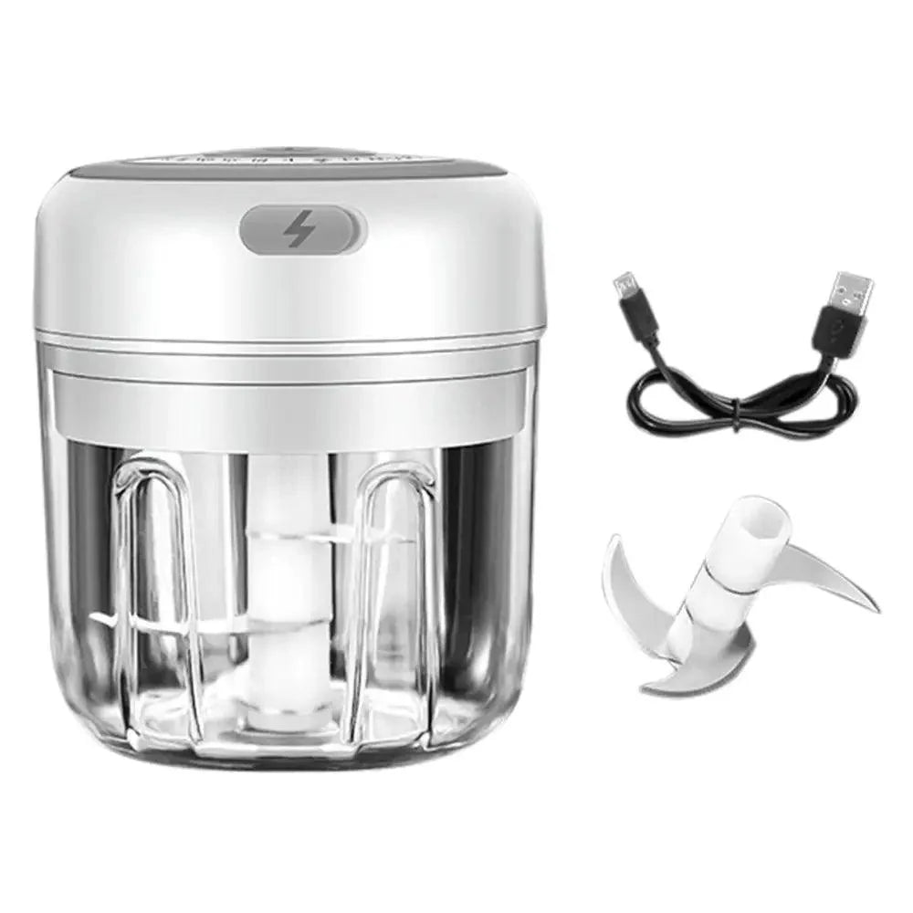 Durable Electric Food Crusher Mini Garlic Press Garlic Crusher Vegetable Chopper For Kitchen Crushed Garlic Crushed Ginger Crushed Chili