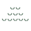10 Pieces Of Christmas Wine Glasses Decorated With