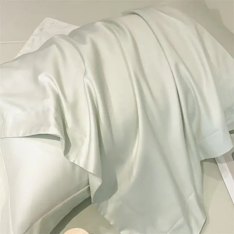 Blush pink 1000tc egyptian cotton satin duvet set bedroom bedding