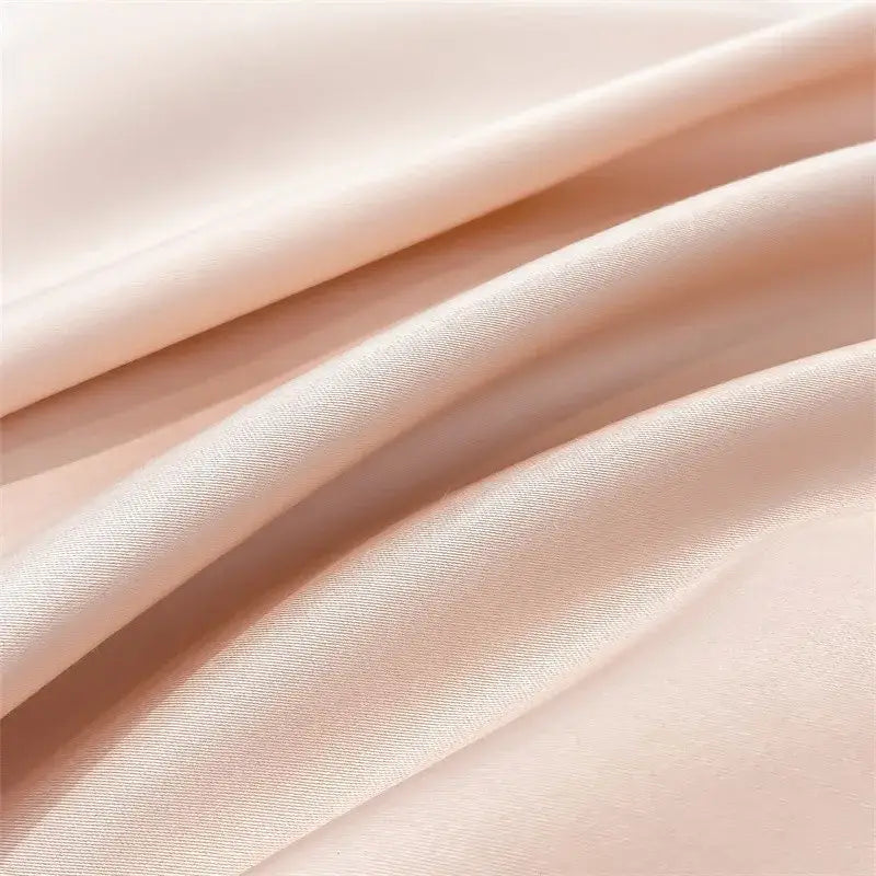Blush pink 1000tc egyptian cotton satin duvet set bedroom bedding