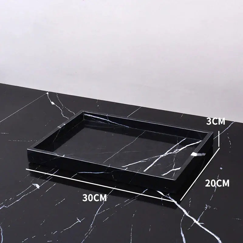 DecorBites™ Marble Tray: Aromatherapy Diffuser & Candle Holder Tray