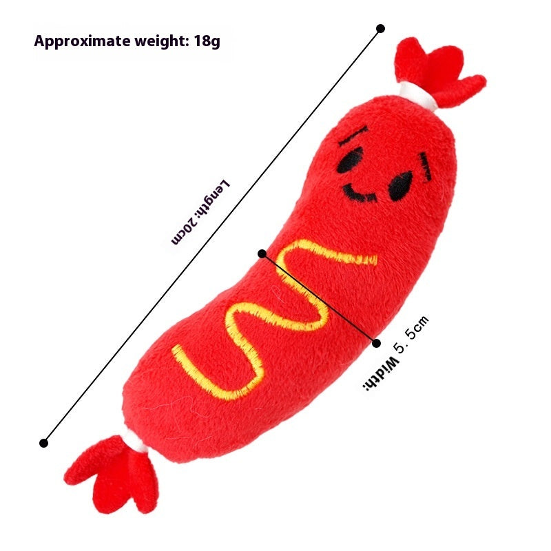 Pet Sounding Plush Toy Bite-resistant Relieving Stuffy Dog Toy