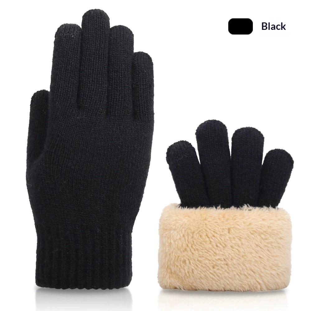 Fall And Winter Touchscreen Gloves For Men With Fleece Lining