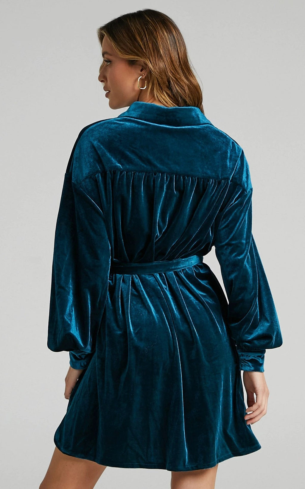 New Long Shirt Hot Sale Women's Velvet Dress