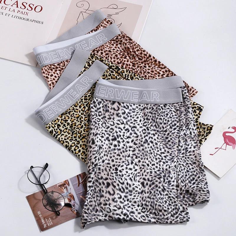 Men's Loose Leopard Print Comfortable Underwear