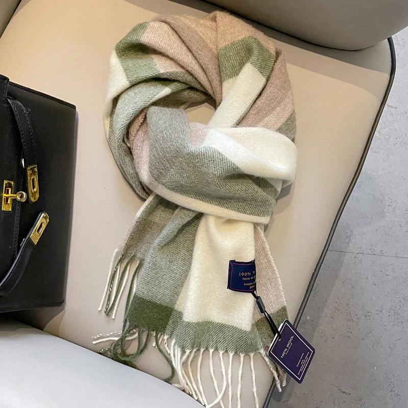 Men's Wool Scarf Winter