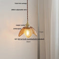 DecorBites™ Clear Glass Copper LED Pendant Lamp for Home Decor and Lighting