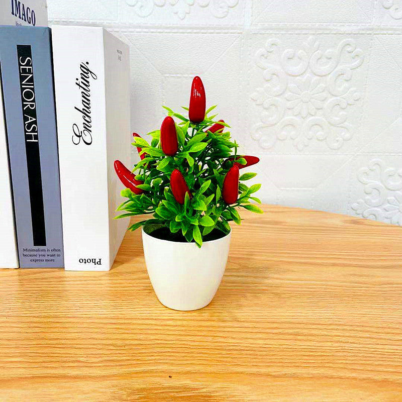 Fashionable Artificial Flower Foam Fruit Potted Plant