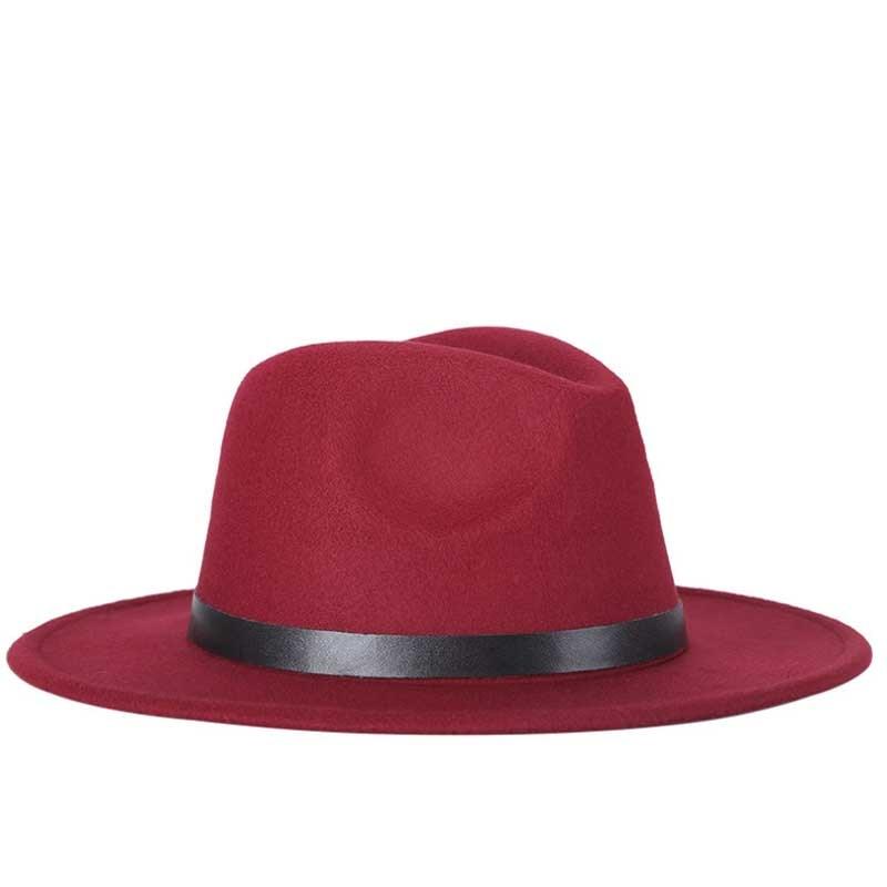 Fashion Men Fedoras Women's Fashion Jazz Hat Unisex Fashion Solid Color Large Hat Summer Spring Hat Luxury Blue Outdoor Hat Classic And Simple Wide Brim Fedora Hat Adjustable Hats For Men With Belt Buckle