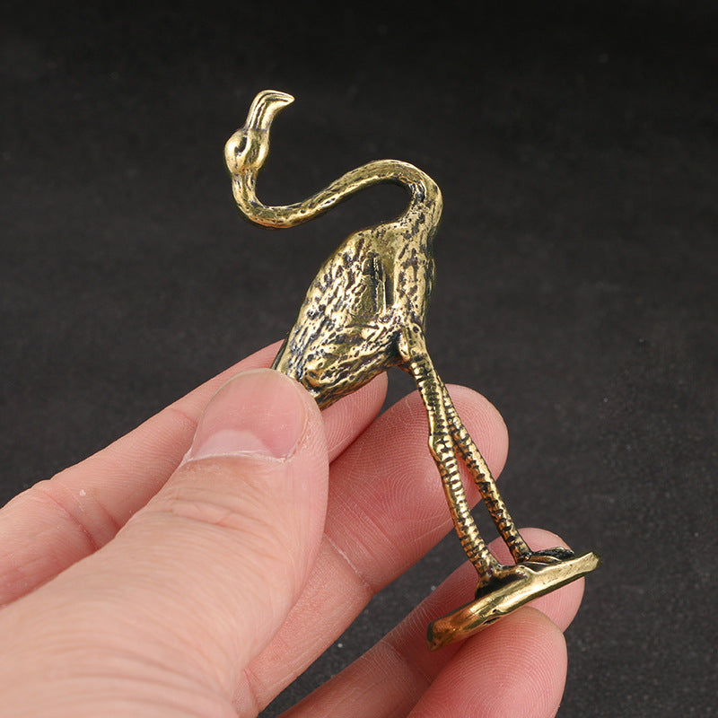 New Brass Flamingo Ornament Decorative Crafts